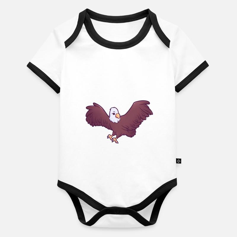 Aigle Body Bébé bio contrasté manches courtes