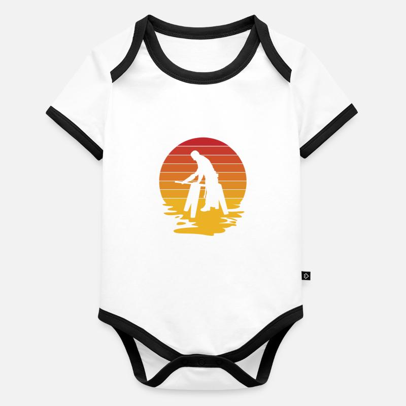 Charpentier Charpentier Menuiserie Charpentier Body Bébé bio contrasté manches courtes