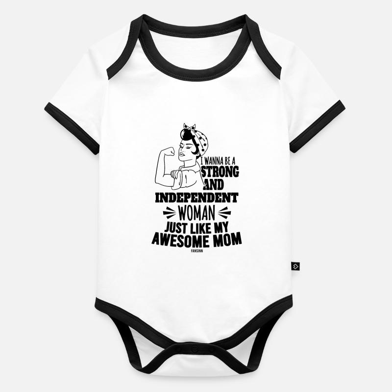 Fille Enfant Bébé Mère enceinte Body Bébé bio contrasté manches courtes