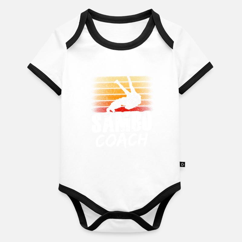 Sambo Trainer Training Martial Arts Martial Arts Organic Baby Contrasting Bodysuit