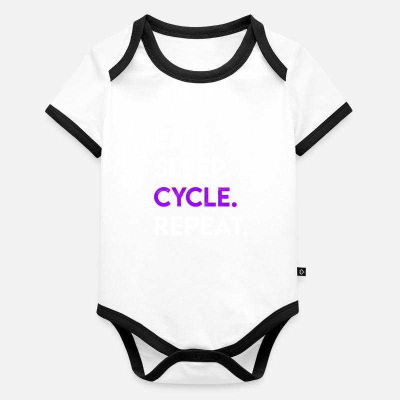 manger le cycle de sommeil répéter Body Bébé bio contrasté manches courtes