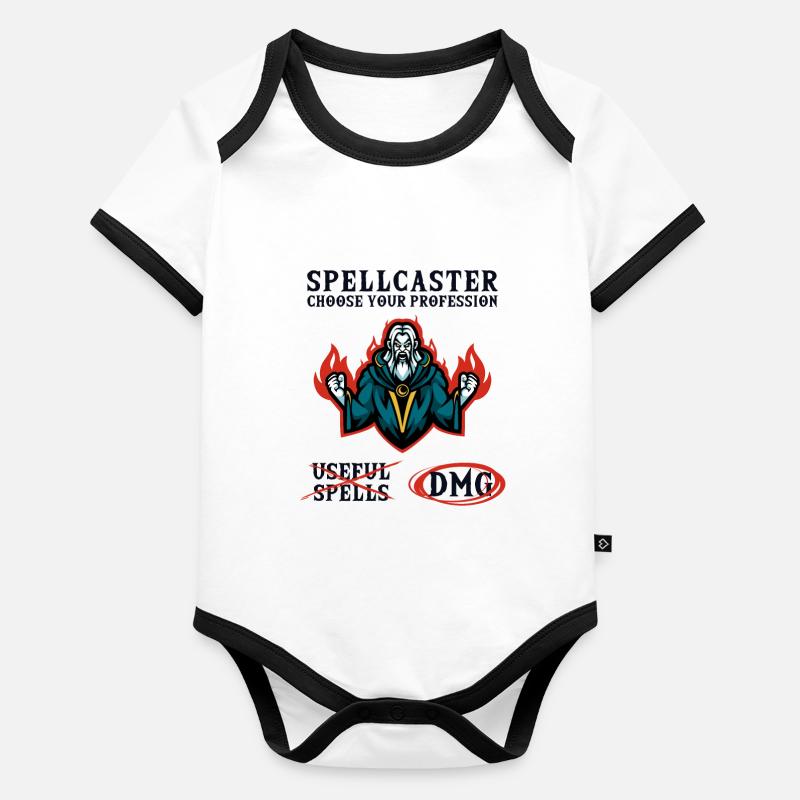 Spellcaster Profession Game Master RPG GM Pen and Organic Baby Contrasting Bodysuit