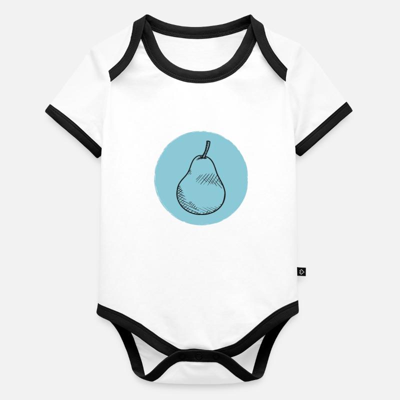 Pear Organic Baby Contrasting Bodysuit