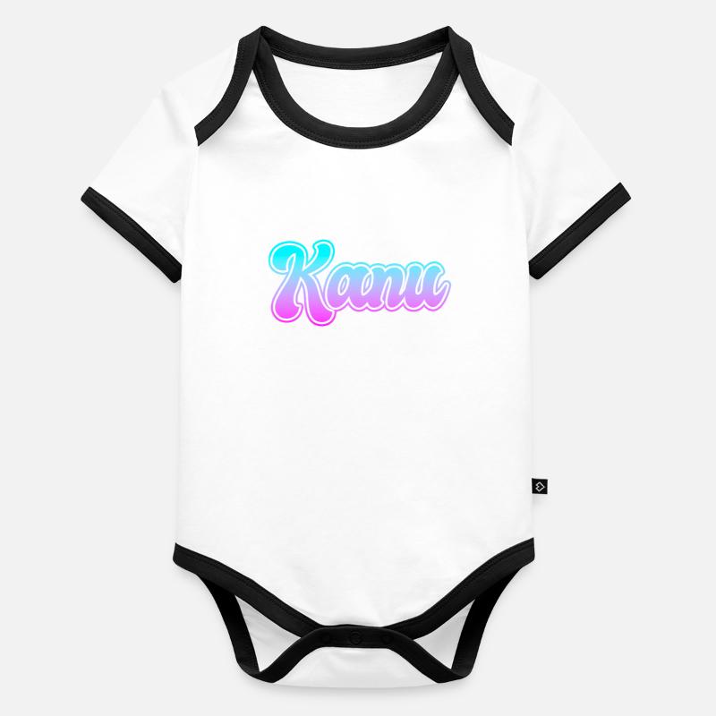 Kanu Baby Bio-Kurzarm-Kontrastbody
