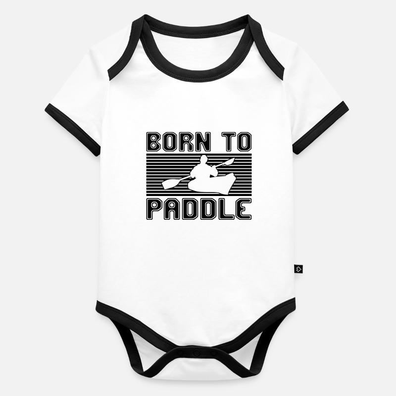 Canoeing Organic Baby Contrasting Bodysuit