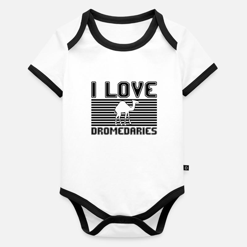 I love dromedaries Organic Baby Contrasting Bodysuit