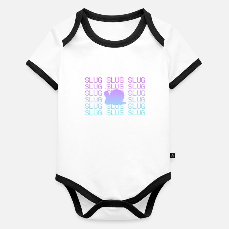 Schnecke Baby Bio-Kurzarm-Kontrastbody