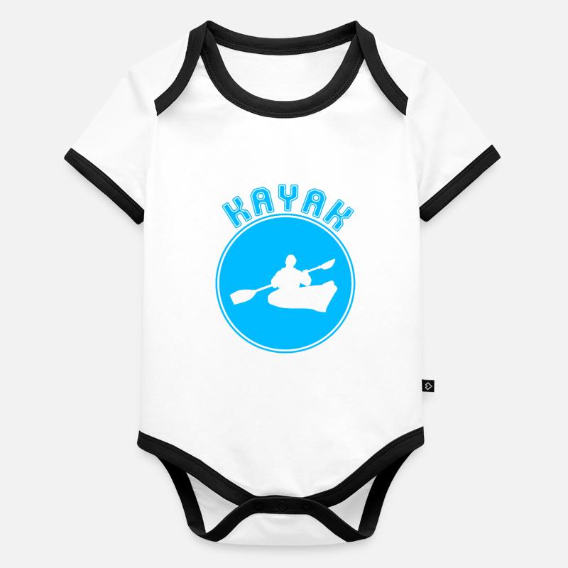 Kanu Baby Bio-Kurzarm-Kontrastbody