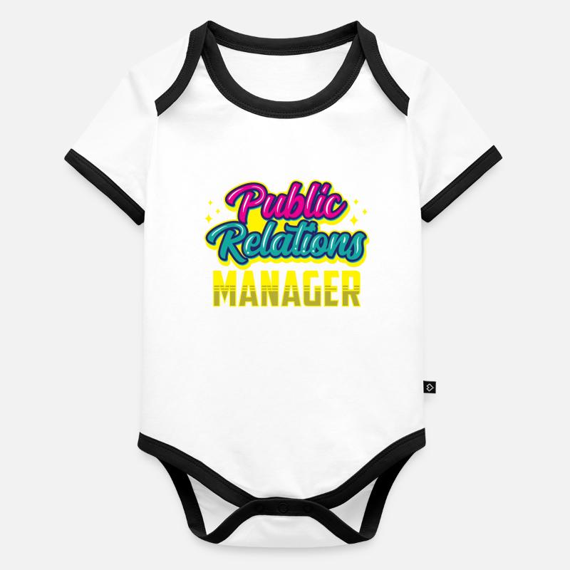 Manager for Public Relations Job PR Profession Organic Baby Contrasting Bodysuit