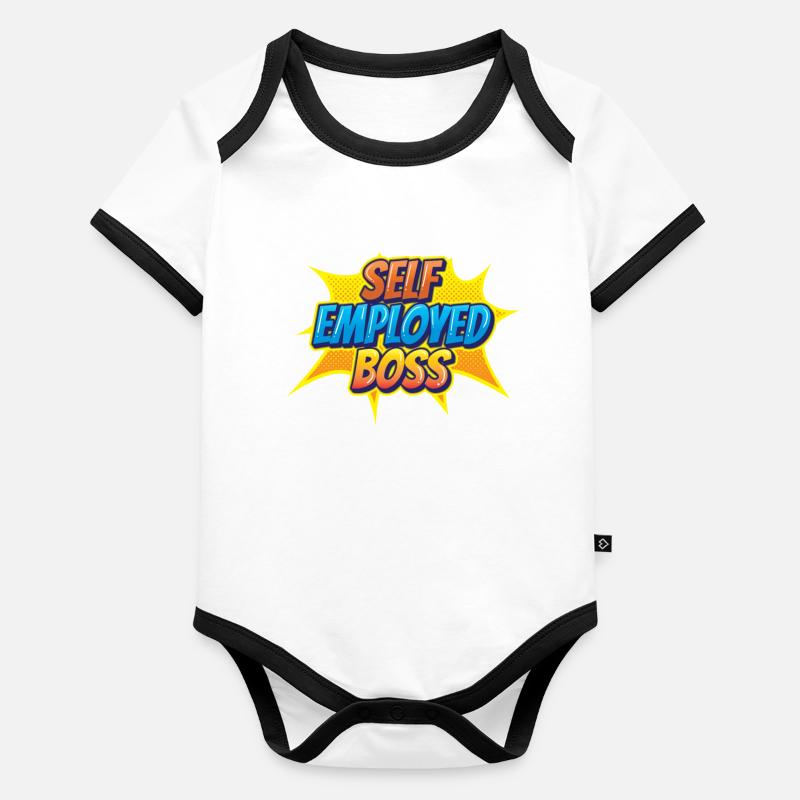 Selbständiger Chef Freelancer Selbstständig Baby Bio-Kurzarm-Kontrastbody