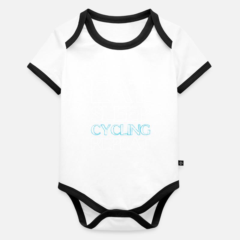 Manger du vélo de sommeil Body Bébé bio contrasté manches courtes