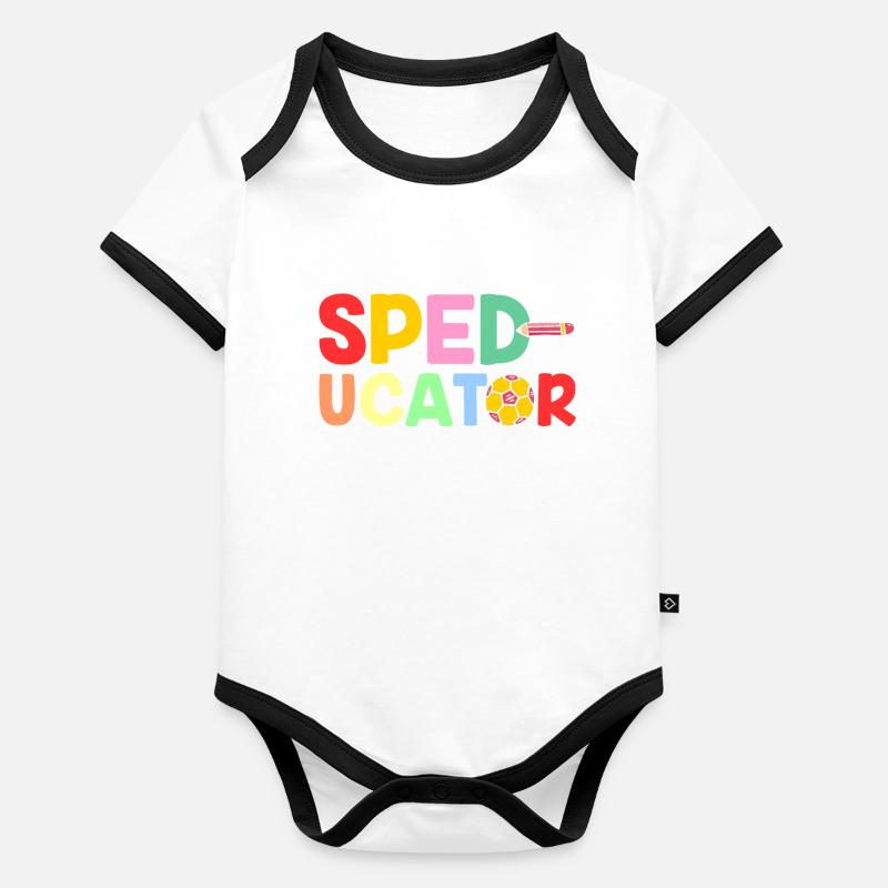 Sped-Ucator Beruf Sonderpädagogik Sonderpädagoge Baby Bio-Kurzarm-Kontrastbody