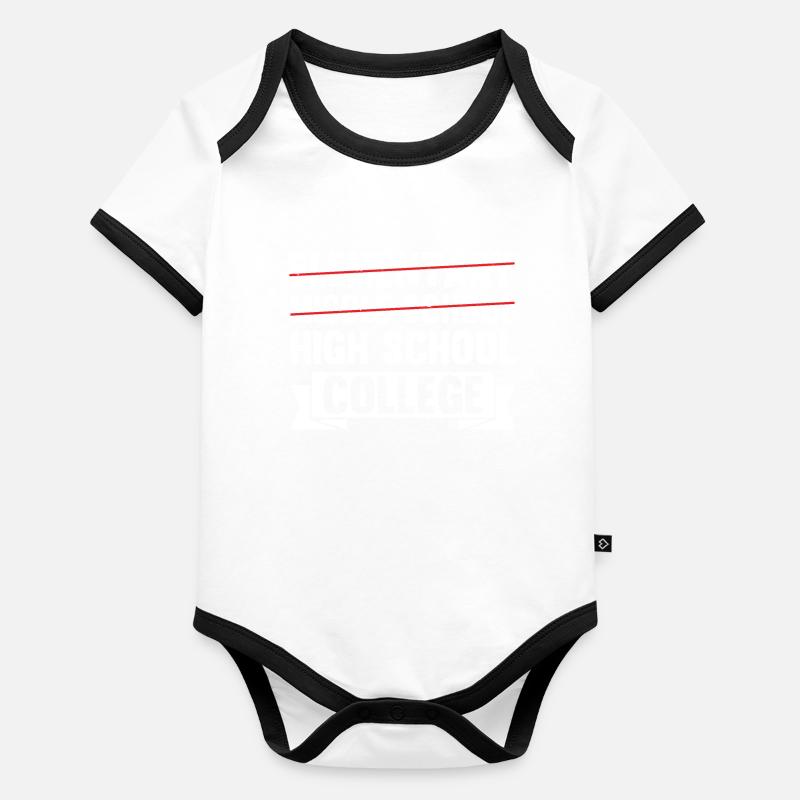 Middle School Graduation Junior High Graduation Baby Bio-Kurzarm-Kontrastbody