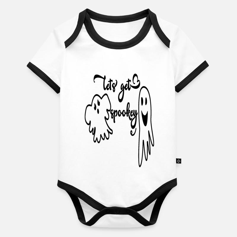 Lâche Spookey Body Bébé bio contrasté manches courtes