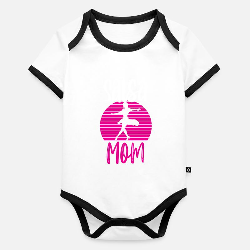 Salsa Mama Dancers Danse Danse Hobby Body Bébé bio contrasté manches courtes