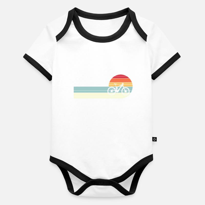 Vélo électrique EBike Vintage Sunset Body Bébé bio contrasté manches courtes