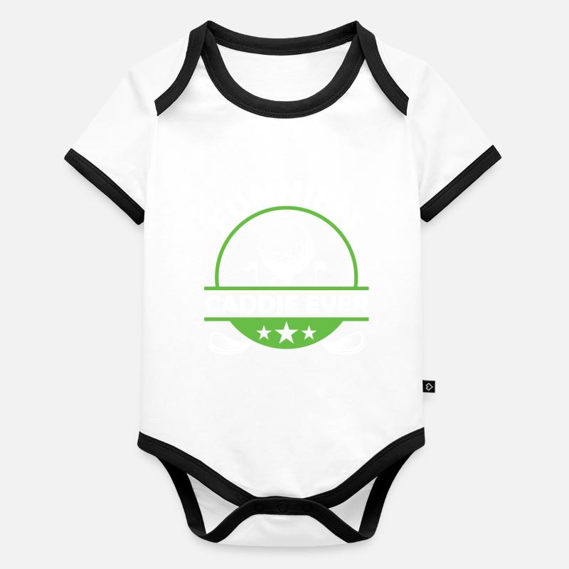 Le caddie le plus drôle de tous les temps Golf Golf Body Bébé bio contrasté manches courtes