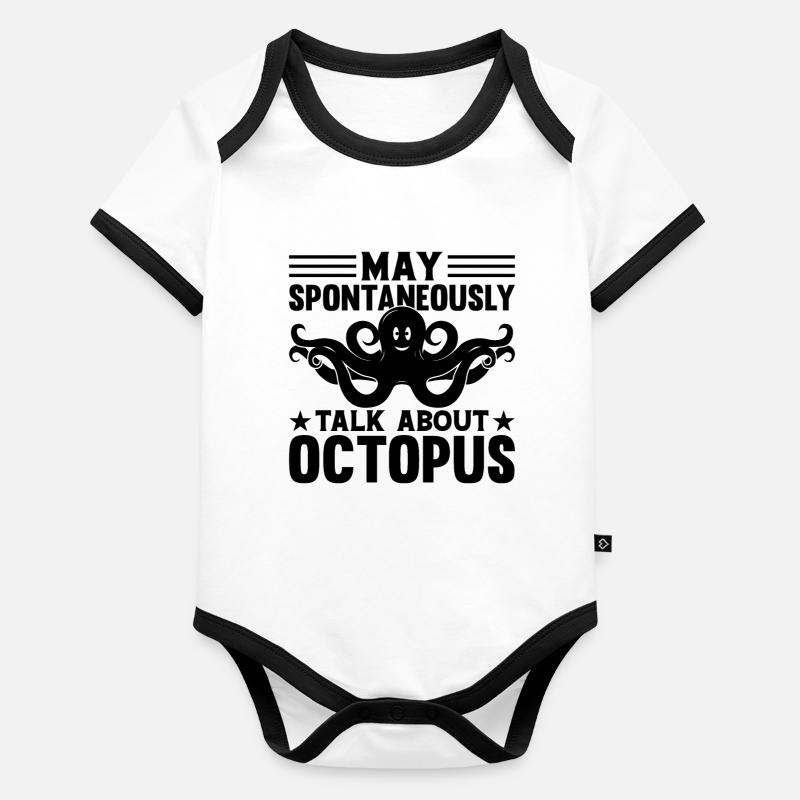 Cephalopod Octopus - May Spontaneously Talk About Baby Bio-Kurzarm-Kontrastbody