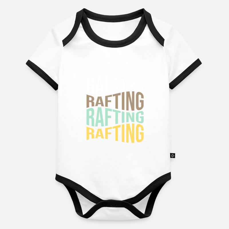 rafting Organic Baby Contrasting Bodysuit