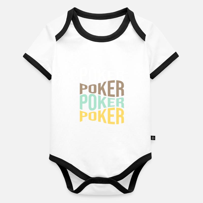 poker Baby Bio-Kurzarm-Kontrastbody