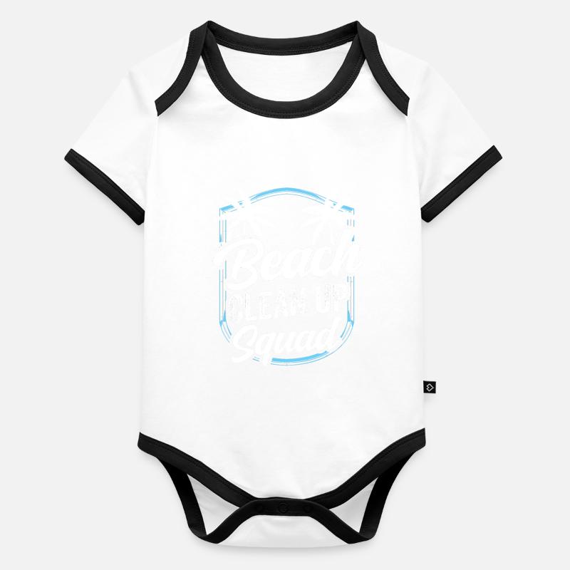 Beach Clean Up Squad Beach Cleaning Beach Organic Baby Contrasting Bodysuit