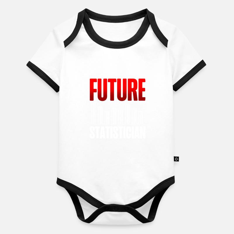 Futur statisticien Analyse des données statistiques Body Bébé bio contrasté manches courtes