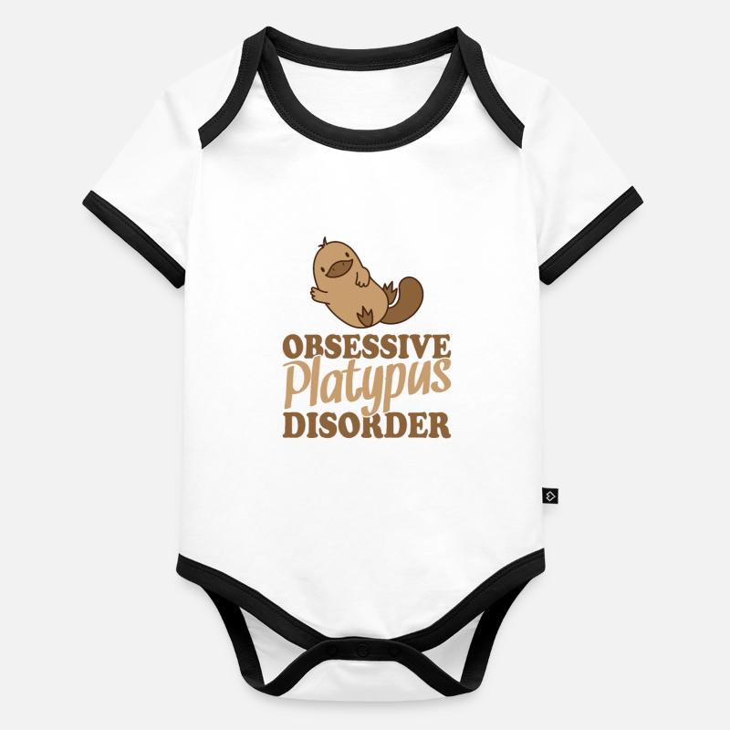 Trouble obsessionnel de l’ornithorynque Schnabeltier Body Bébé bio contrasté manches courtes