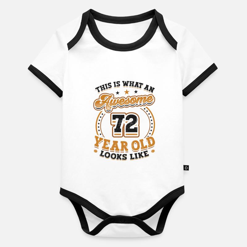 This is what a great 72-year-old looks like. Organic Baby Contrasting Bodysuit