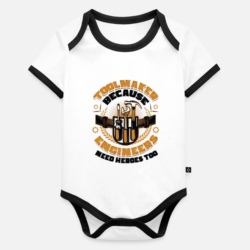 Toolmakers, engineers also need heroes Organic Baby Contrasting Bodysuit