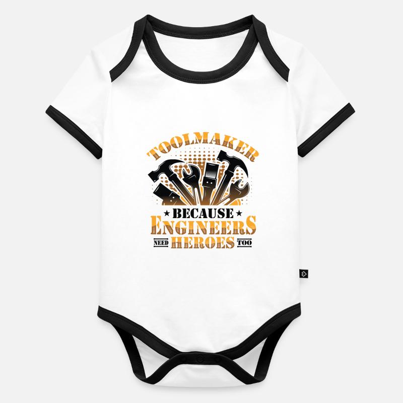 Toolmakers, engineers also need heroes Organic Baby Contrasting Bodysuit