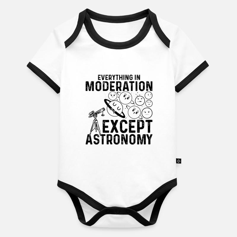 Solar System - Everything In Moderation Except Ast Organic Baby Contrasting Bodysuit