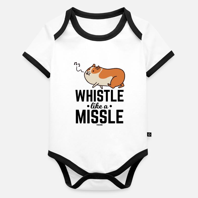 Hamster siffle une chanson Body Bébé bio contrasté manches courtes