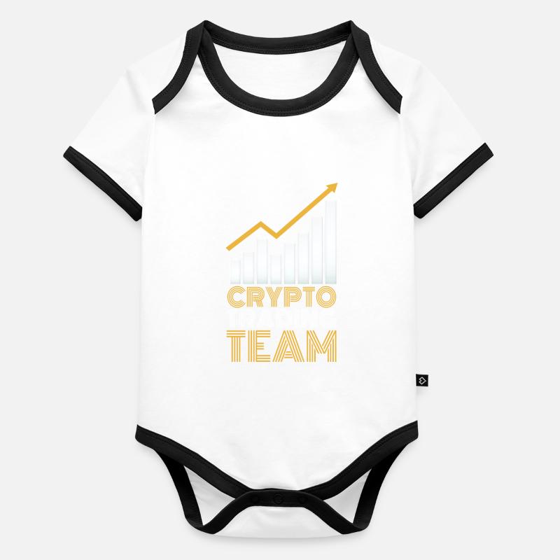 Krypto Trading Team Trader Crypto Traden Baby Bio-Kurzarm-Kontrastbody