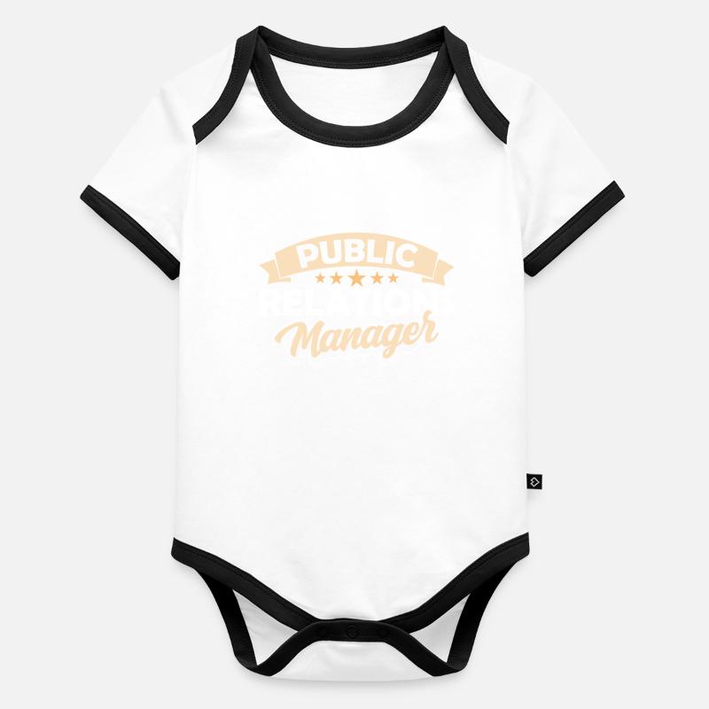Public Relations Manager Job PR Profession Organic Baby Contrasting Bodysuit