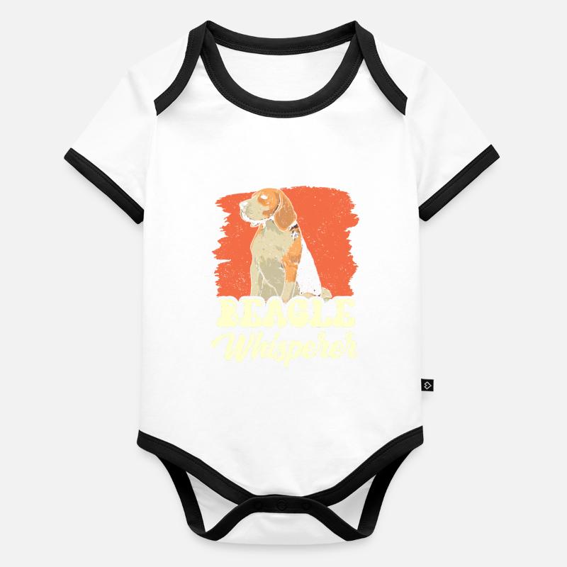Beagle Whisperer Beagles lover chiot dog Body Bébé bio contrasté manches courtes