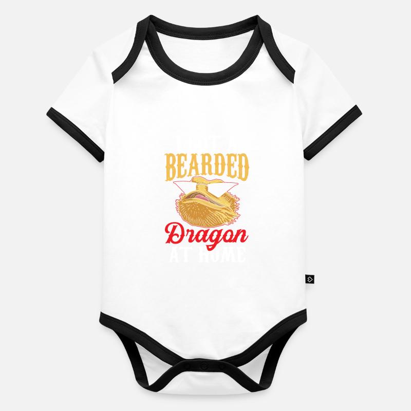 Ich Habe Eine Bartagame Zu Hause Bearded Dragon Baby Bio-Kurzarm-Kontrastbody