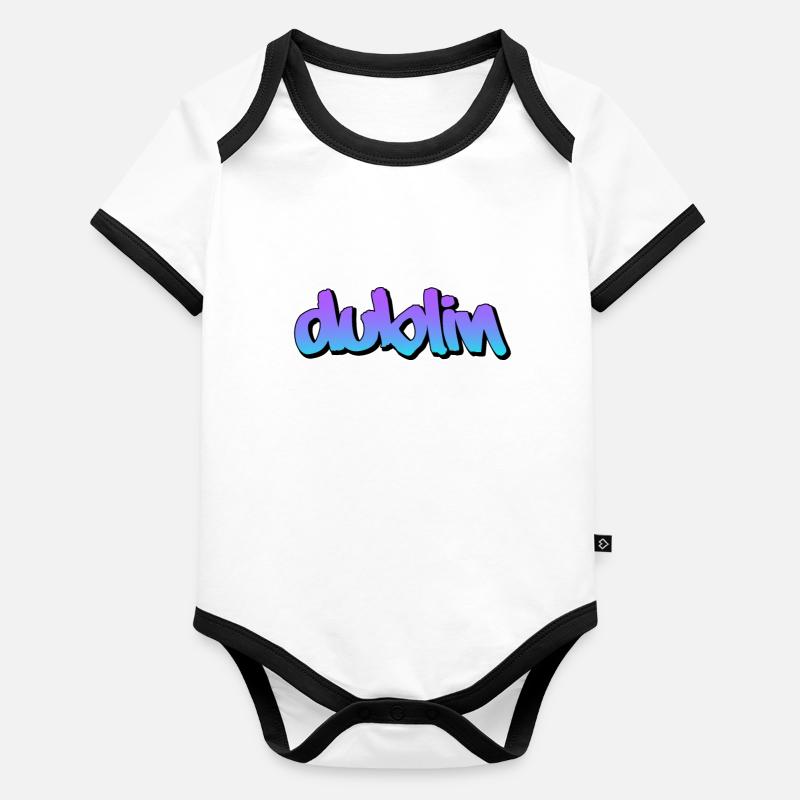 Dublin Body Bébé bio contrasté manches courtes