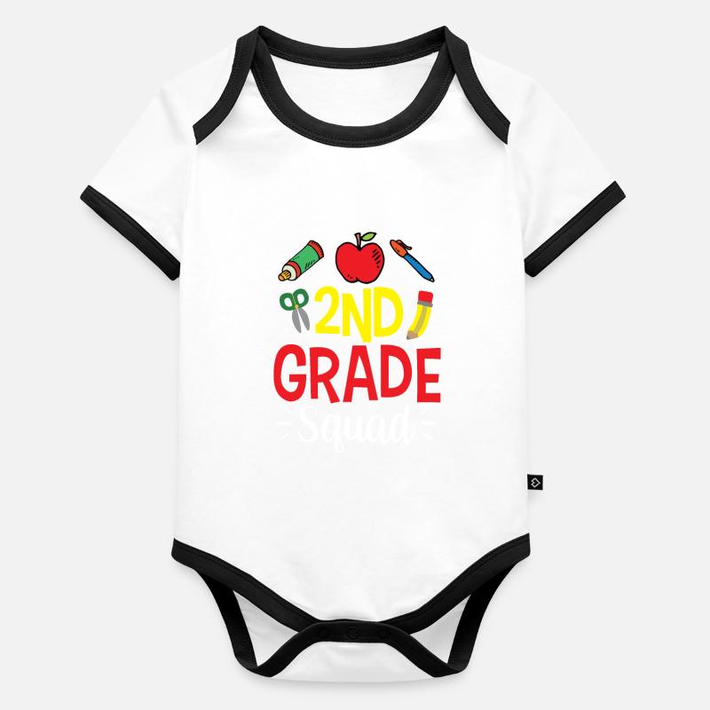 Second Grade Team Second Class Teachers Organic Baby Contrasting Bodysuit