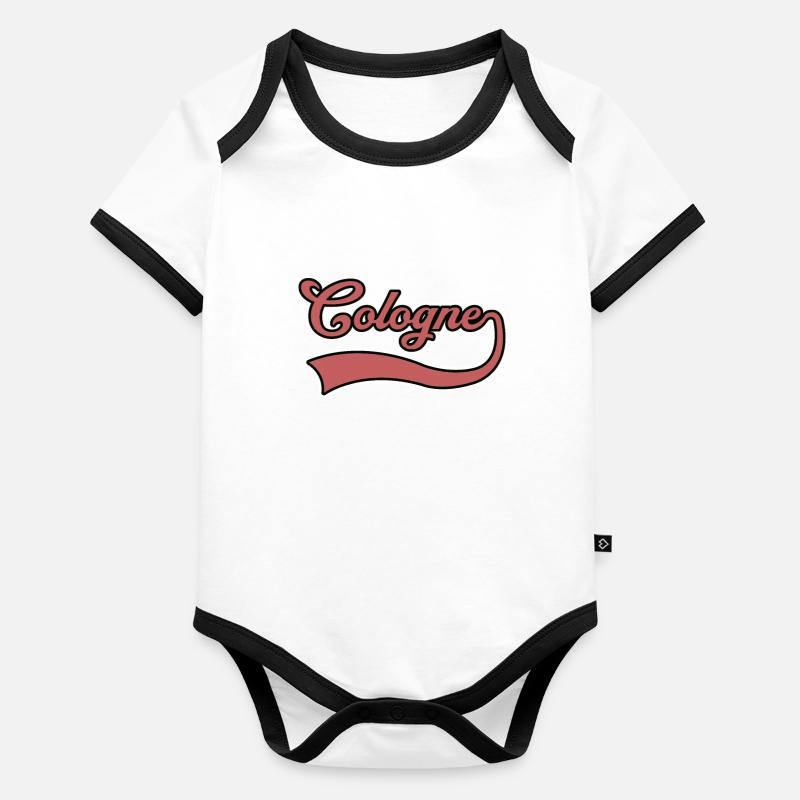 Cologne lettering Organic Baby Contrasting Bodysuit