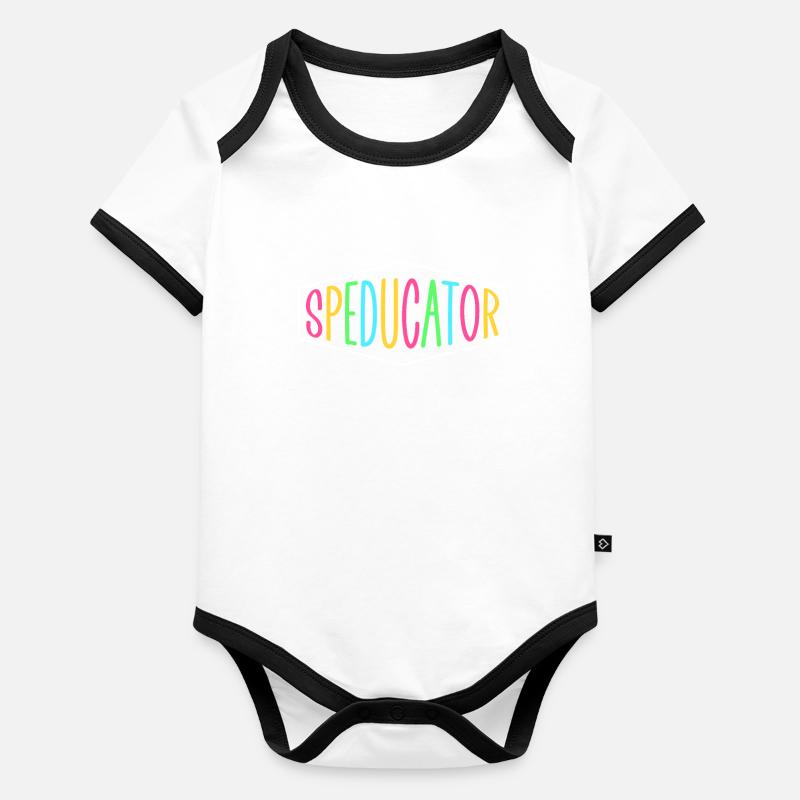 Speducator Teacher Special Education Special Education Organic Baby Contrasting Bodysuit