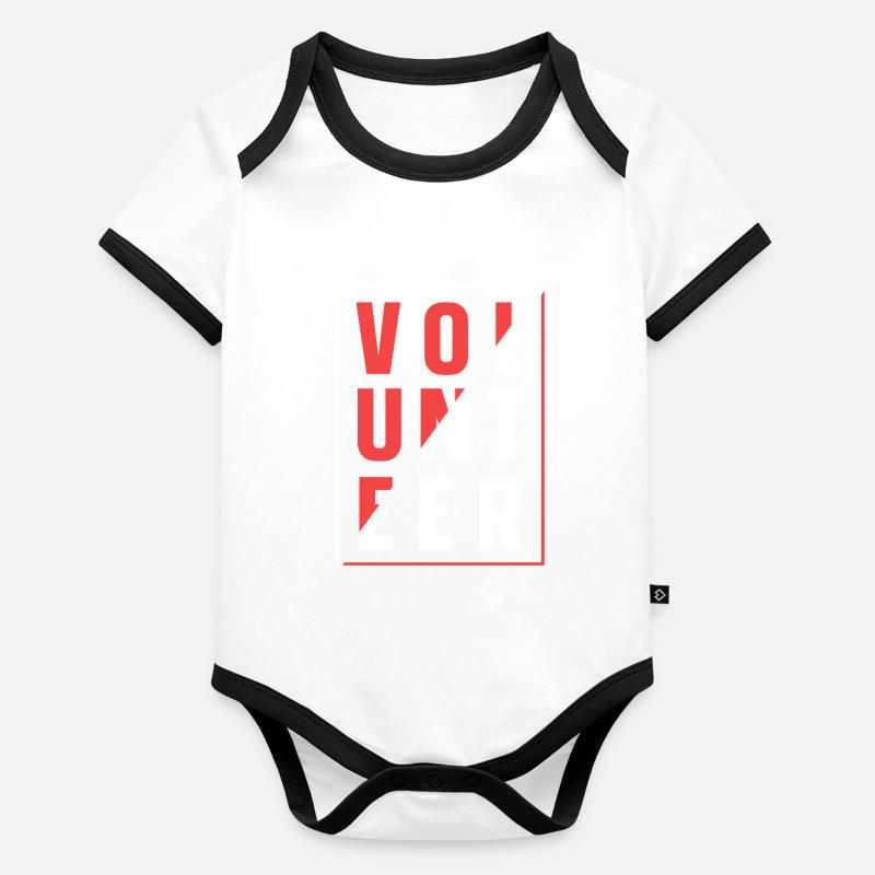 Voluntary Voluntary Volunteering Organic Baby Contrasting Bodysuit