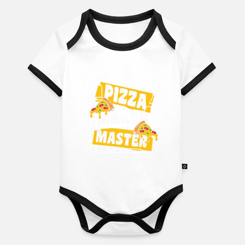 Pizza Maker Master Pizza Oven Pizza Plateau à pizza Body Bébé bio contrasté manches courtes