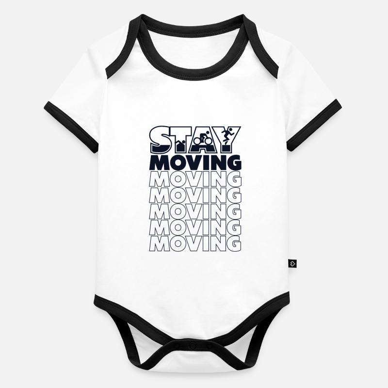 Stay Moving Triathlet Training Triathlonrad Profi Baby Bio-Kurzarm-Kontrastbody