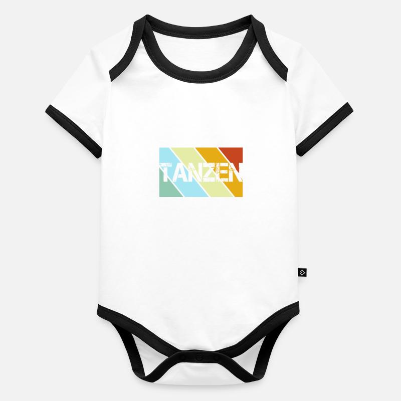Tanzen Retro Baby Bio-Kurzarm-Kontrastbody