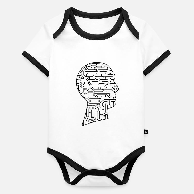 AI Artificial Intelligence Robot AI Machines Baby Bio-Kurzarm-Kontrastbody