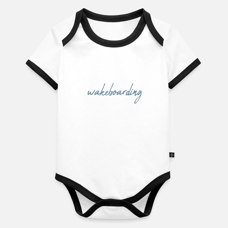 Wakeboard Body Bébé bio contrasté manches courtes