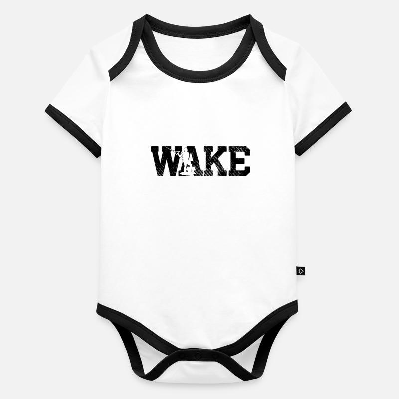 Wakeboard Body Bébé bio contrasté manches courtes