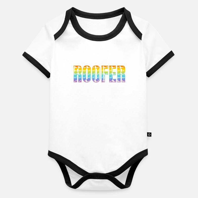 Roof Worker Roofing Worker - Roofer Organic Baby Contrasting Bodysuit