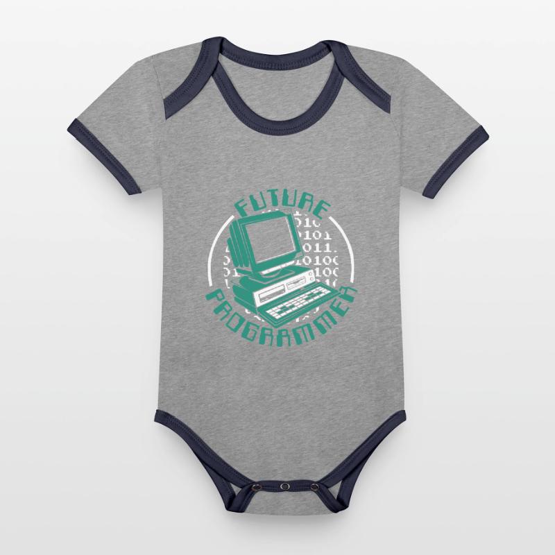 Future Programmer Softwareingenieur Developer Baby Bio-Kurzarm-Kontrastbody