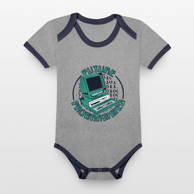 Future Programmer Softwareingenieur Developer Baby Bio-Kurzarm-Kontrastbody